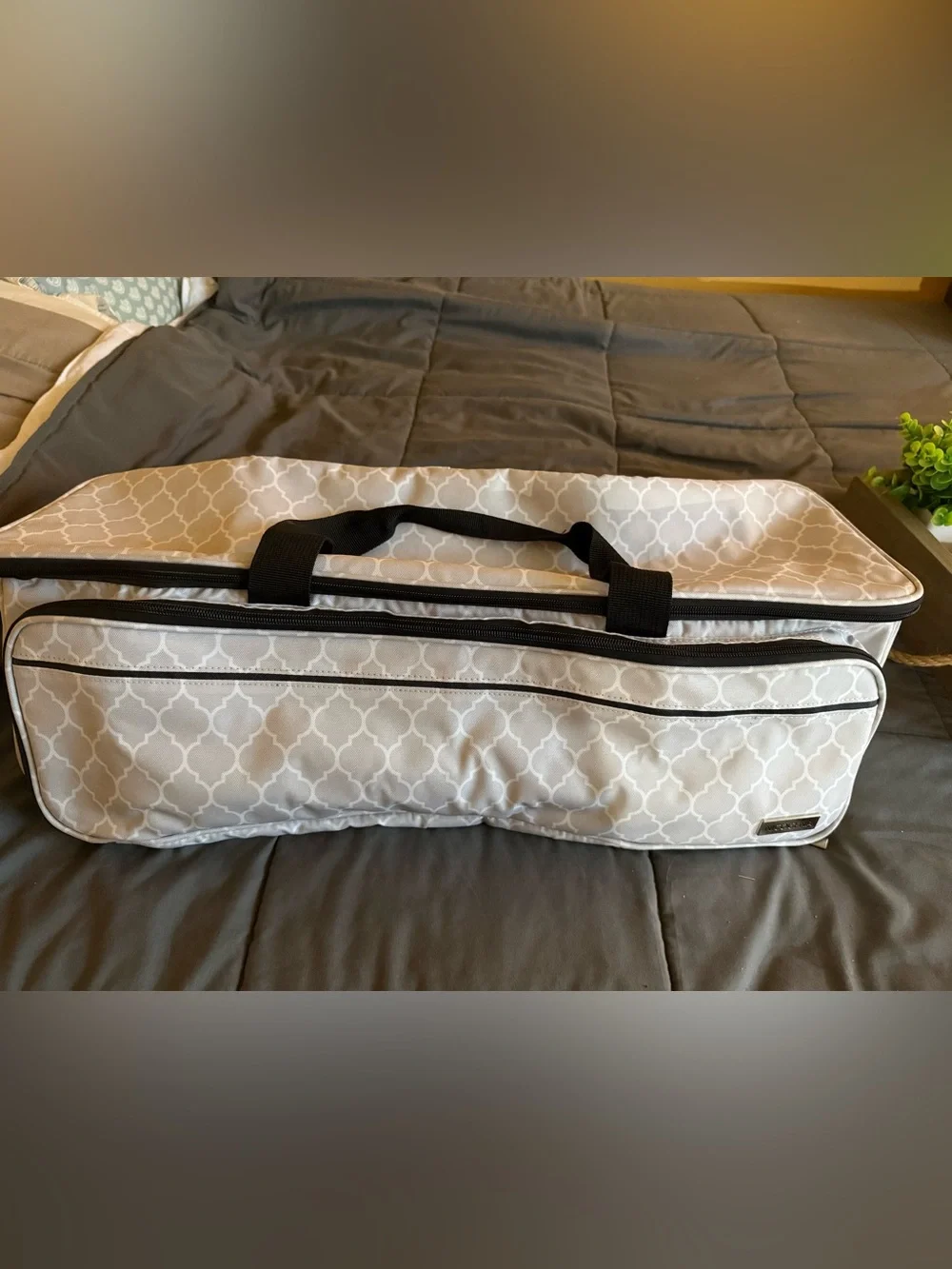 Large Gray Cricut Maker Storage Organizer Bag with Handles
